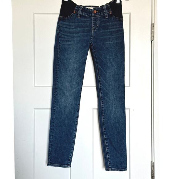 Madewell Maternity Side-Panel Skinny Jeans in Wendover Wash Size 28 - Picture 5 of 11
